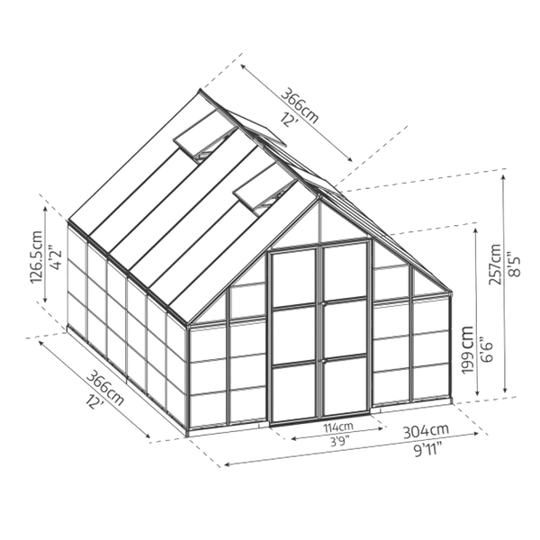 Zenith Polycarbonate Greenhouse