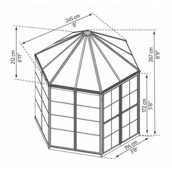 Halo Polycarbonate Greenhouse – Two sizes available